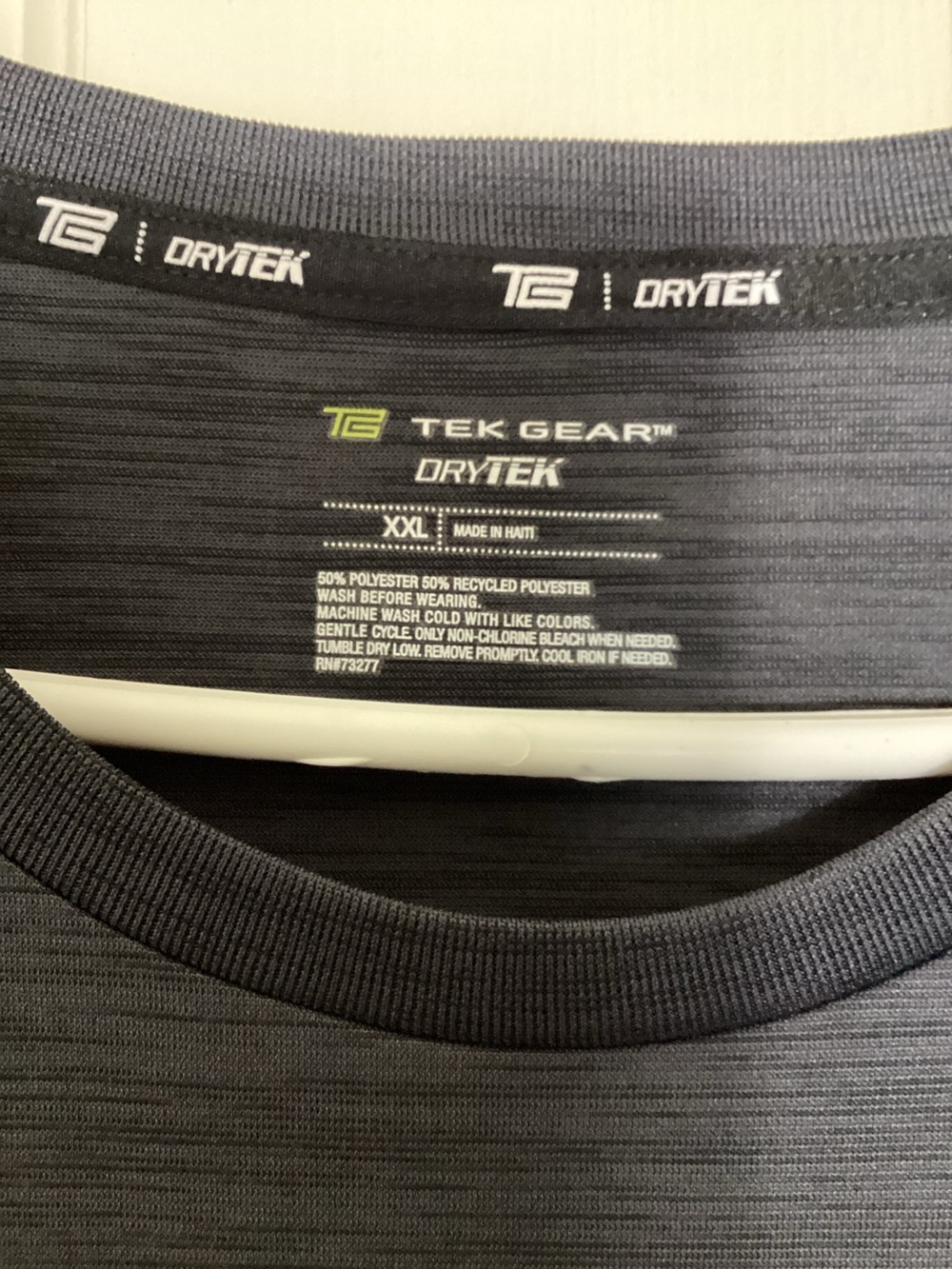 DryTEK Gear Gray Sport T-Shirt. XXL